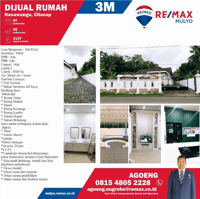 Dijual Rumah Sudah Full Furnish Area Nusawungu - 0