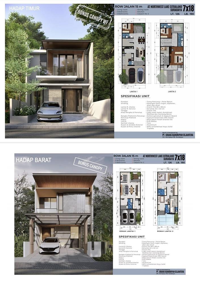 Dijual Rumah Northwest Lake NWL Surabaya - 0