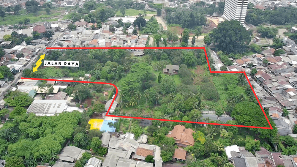 JARANG ADA. Dijual Tanah Komersial 2 hektar dekat Bintaro Pinggir Jalan - 0
