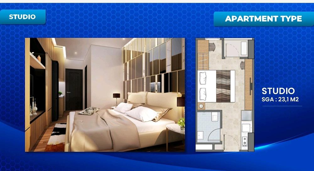 Dijual Apartemen Vittorio Babatan Wiyung - 1