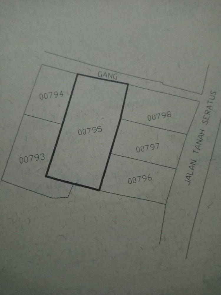DIJUAL TANAH LUAS 210 m2 di GG H.SIMUN SUDIRMAN JAYA CILEDUNG TANGERANG - 1