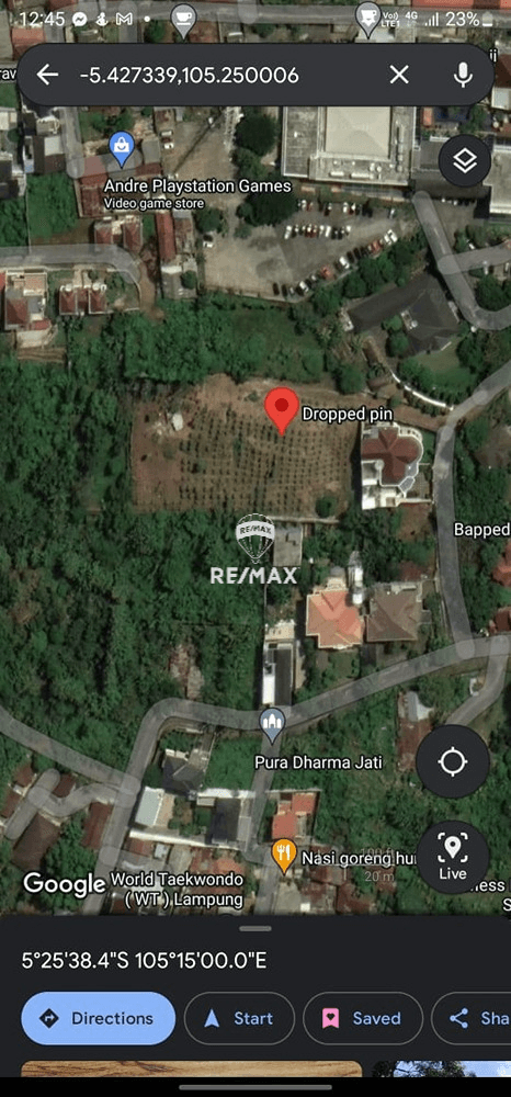 DIJUAL TANAH KOMERSIAL DI DAERAH TELUKBITUNG UTARA BANDAR LAMPUNG