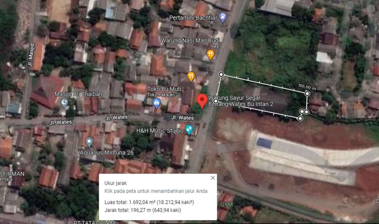 Lahan Jl Raya Setu Cibitung Bekasi Dijual